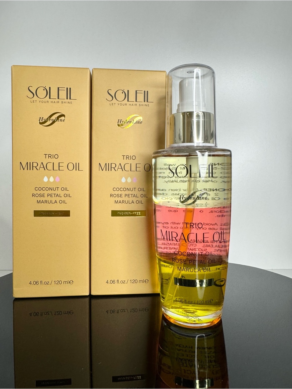 2-PC SOLEIL TRIO MIRACLE OIL